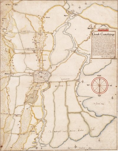 Ground Counterfeiting of the Lands Located Around the City of Haarlem by Thomas Thomasz